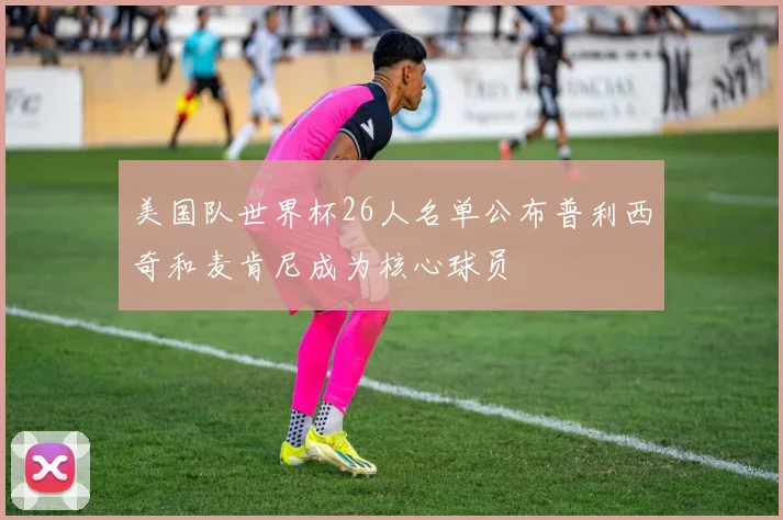 美国队世界杯26人名单公布普利西奇和麦肯尼成为核心球员